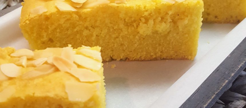 Sfouf (Samolina Turmeric Cake)